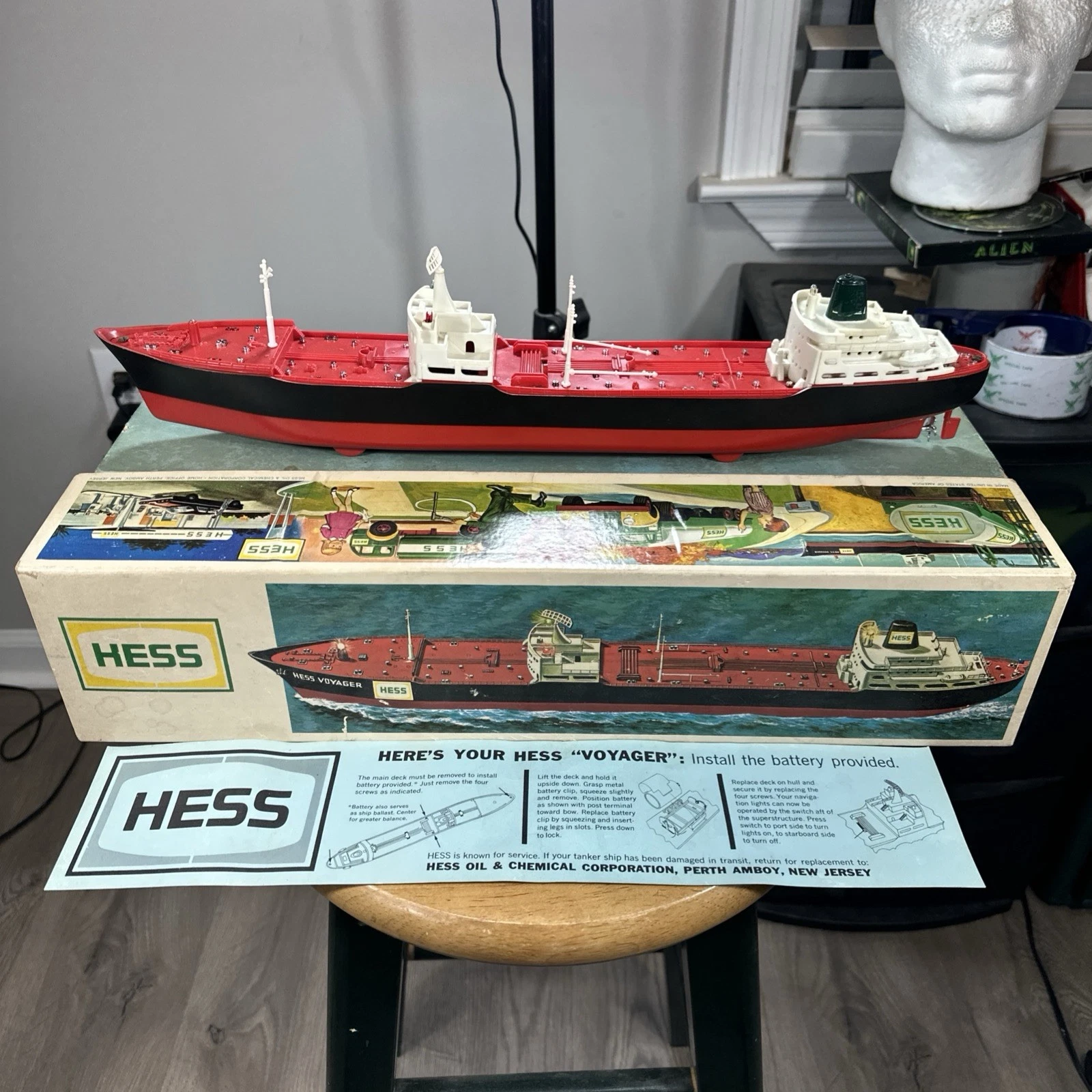 1966 Hess Tanker Ship, The Hess Voyager Hess Holiday Toys