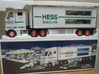 2003 Hess Toy Truck and Racecars Hess Holiday Toys