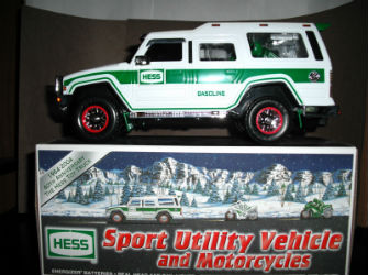 2004 Hess Sport Utility Vehicle and Motorcycles Hess Holiday Toys