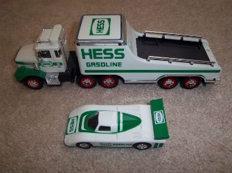 1987 1988 Hess Toy Truck and Racer